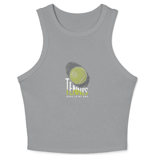 Tennis Player Present Tennis Club Coach Sport Crop Tank Top