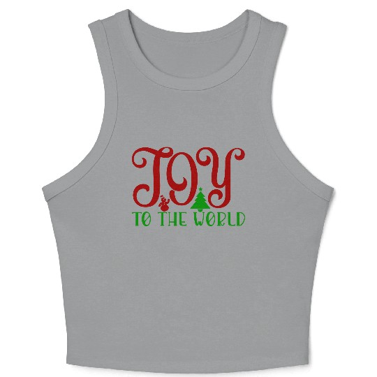 Joy to the world Crop Tank Top