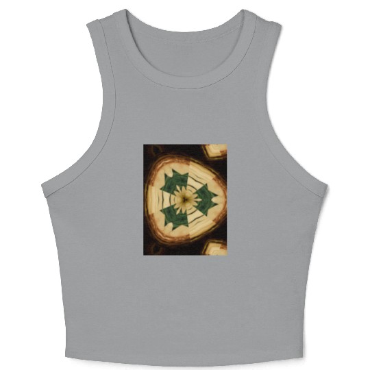 Woody Flower Crop Tank Top