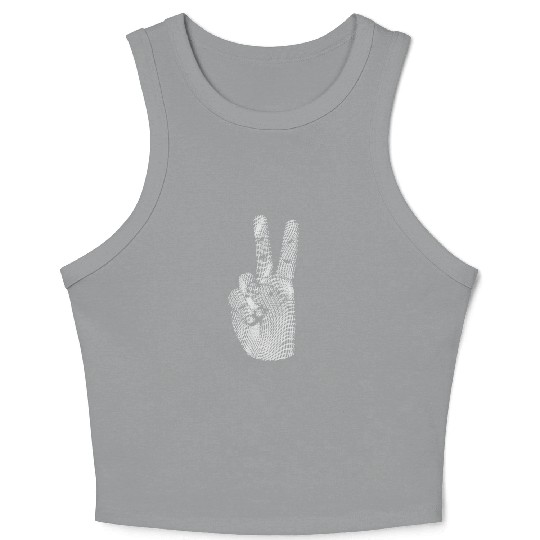 Psychedelic Peace Crop Tank Top
