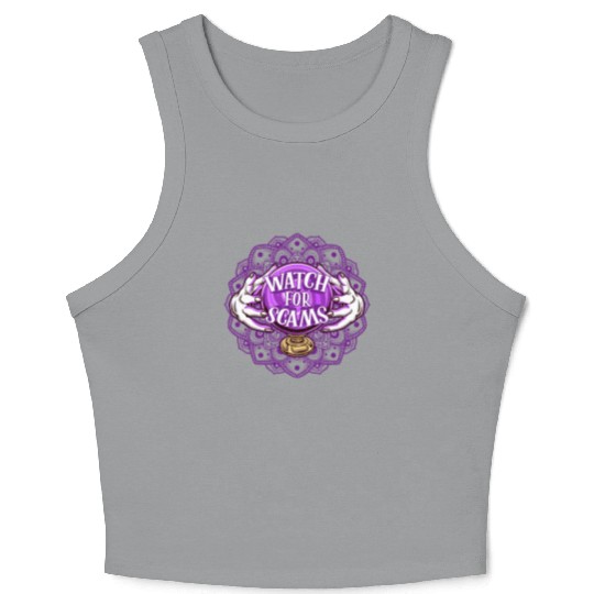 Halloween Witch Hands Witchcraft Scam Crop Tank Top