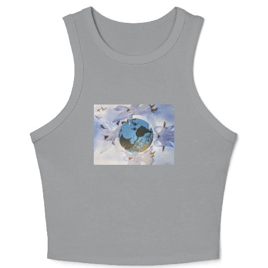 Blue Mountain Crop Tank Top
