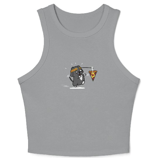 Great Dane Pizza Workout Crop Tank Top
