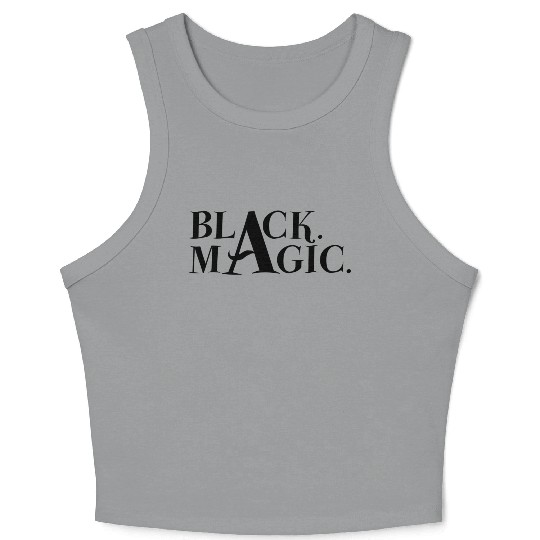 Black. Magic. Crop Tank Top