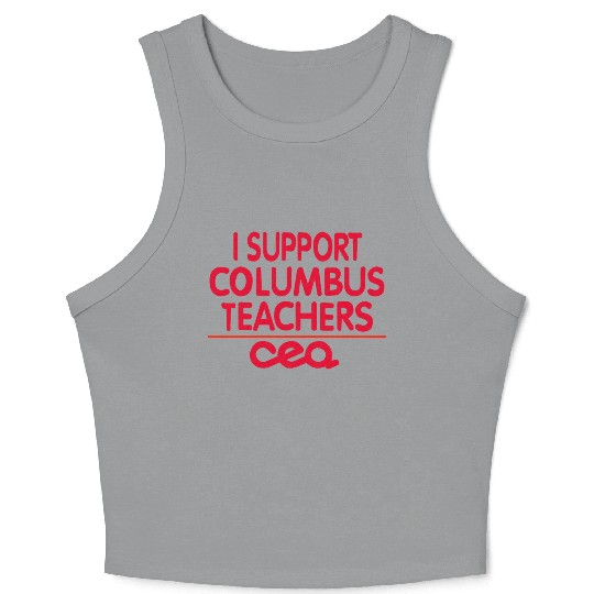 columbus ohio school teachers strike oh teacher Crop Tank Top