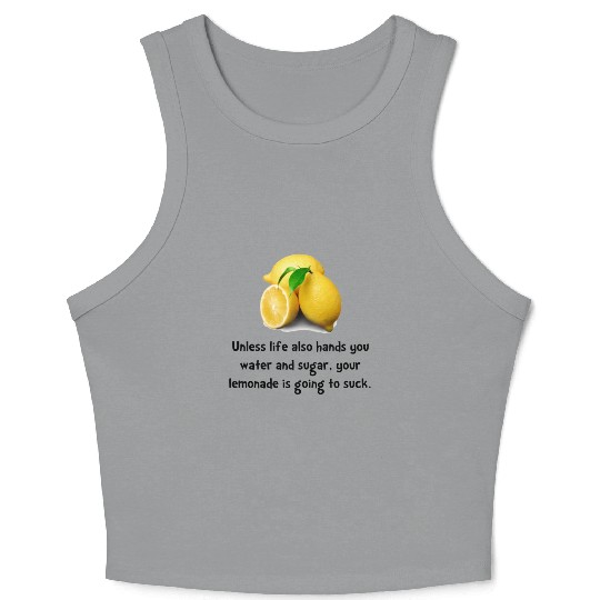 Lemonade Suck Crop Tank Top