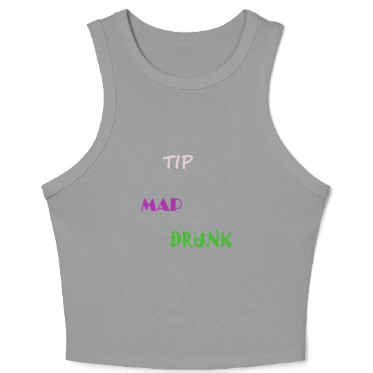 Tip Map Drunk Crop Tank Top