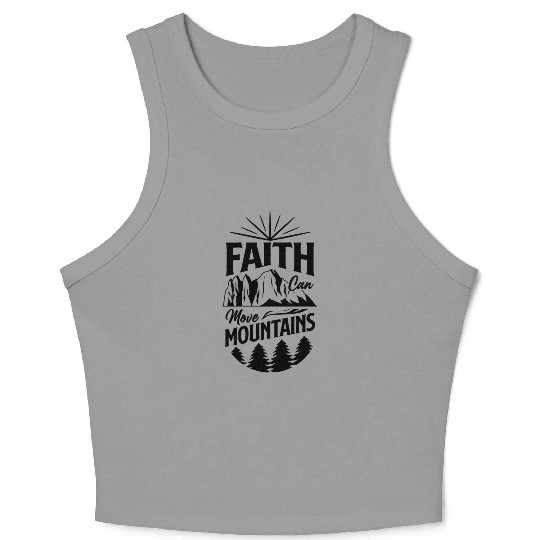 Faith Can Move Mountains Crop Tank Top