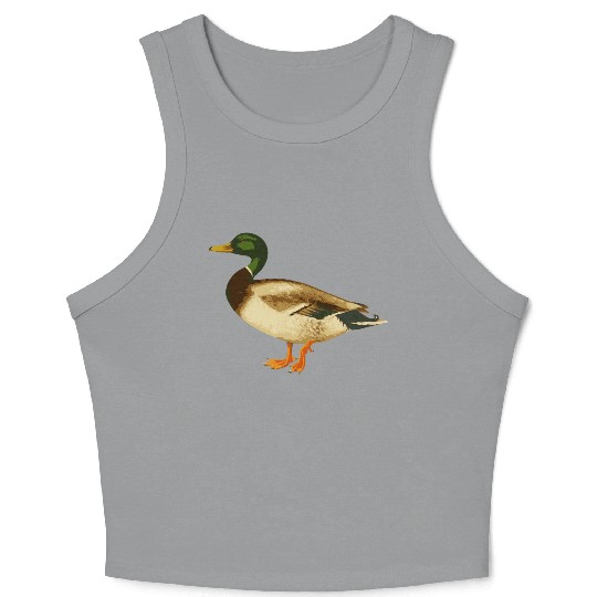 Mallard Duck Cute Duck Wild Duck Lover Crop Tank Top