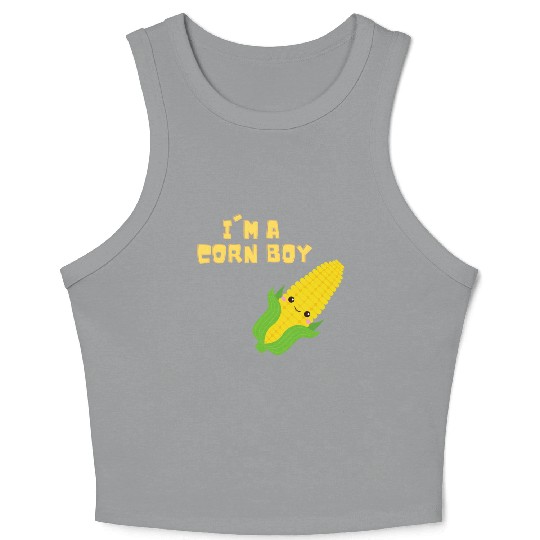 Corn Boy - Corntastic Design Corn Kid Crop Tank Top