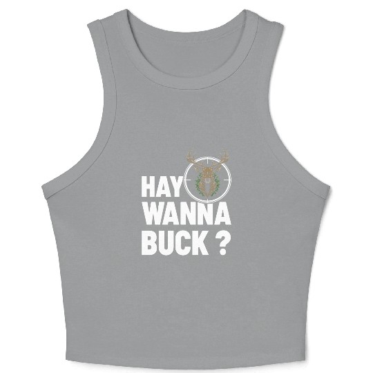Day Wanna Duck Deer Hunting Crop Tank Top