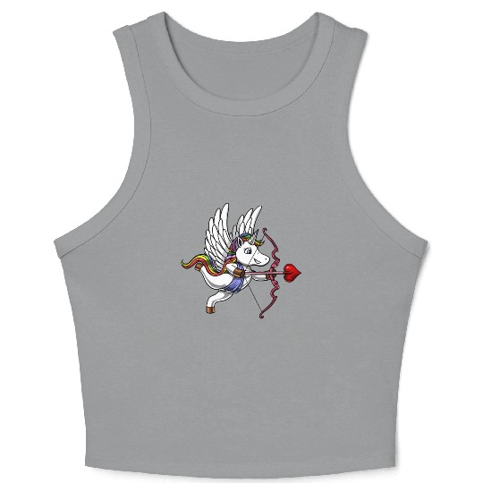 Unicorn Cupid Crop Tank Top
