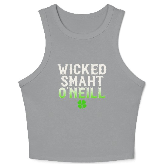 Wicked Smaht O'Neill Clan Boston Irish Slang Crop Tank Top