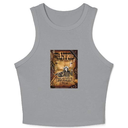 The Cowgirl Wanted Design Crop Tank Top