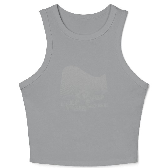 Eyes Wide Winter Come 2 The Light Grey Crop Tank Top