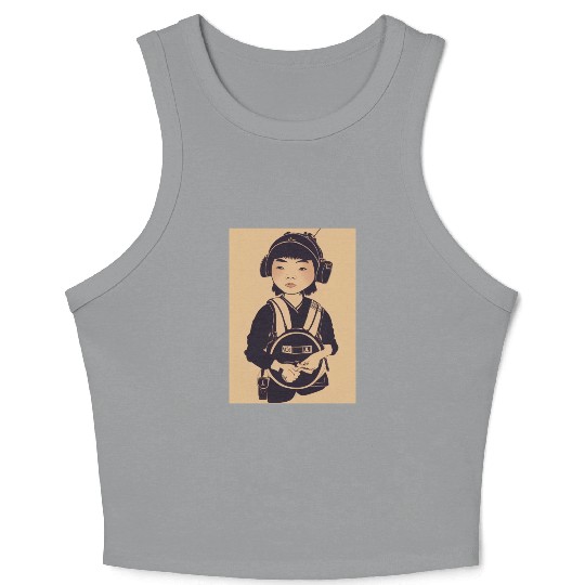 Cyberpunk beats Crop Tank Top