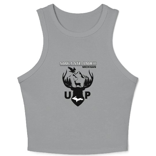 Sault Ste. Marie Michigan Upper Peninsula Crop Tank Top
