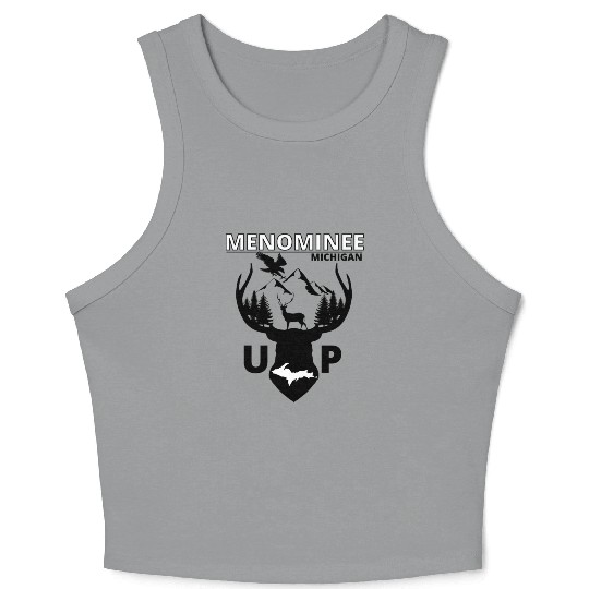 Menominee Michigan Upper Peninsula Crop Tank Top