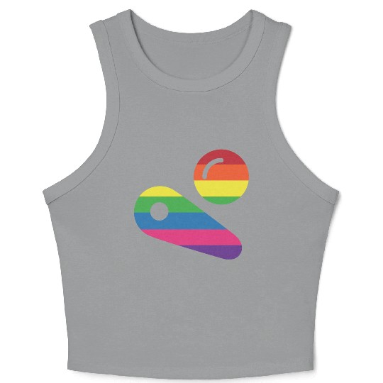 Pinball LGBT Player Crop Tank Top