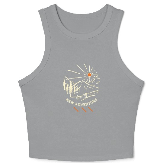 Mountain Adventure 1 Crop Tank Top