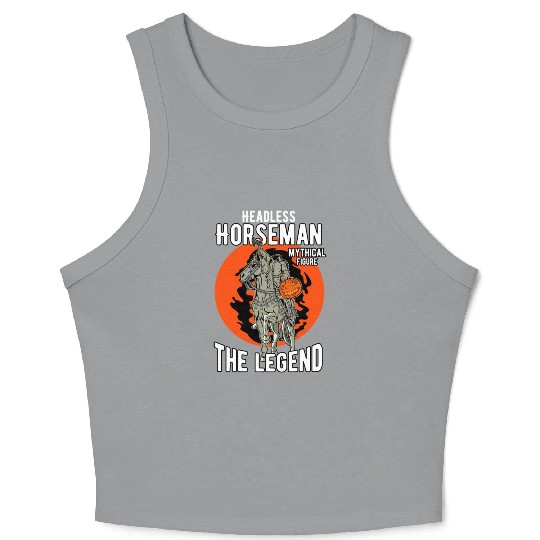 Headless Horseman Halloween Crop Tank Top, Halloween Party