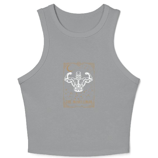 Gym Tarot Card Occult Club Gothic Man Muscle Crop Tank Top