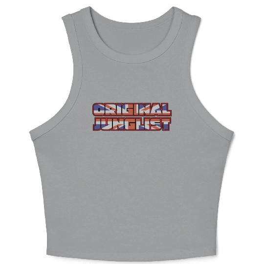 Original Junglist DNB Drum n Bass UK Remix Crop Tank Top