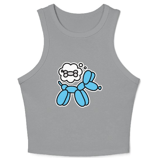 Balloon animal balloon dog balloon artist bone Crop Tank Top