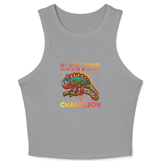 My Spirit Animal is a Chameleon Crop Tank Top