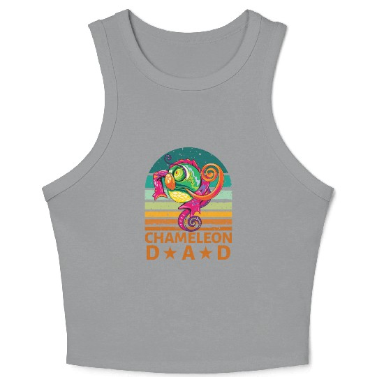 Chameleon Dad Crop Tank Top
