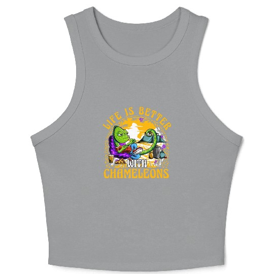 Life is better with Chameleon Crop Tank Top