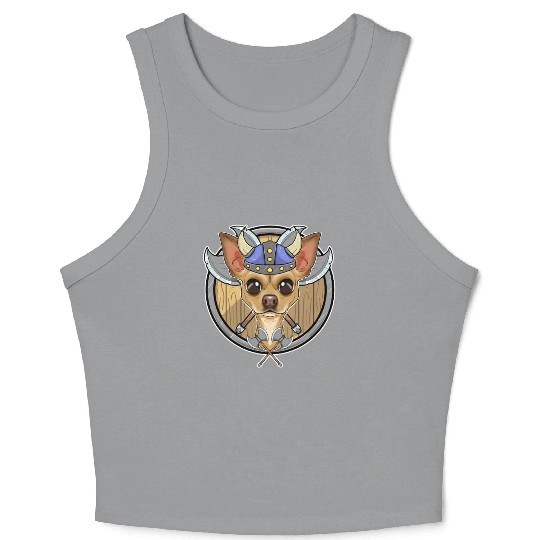 Chihuahua I Valhalla I Viking Crop Tank Top