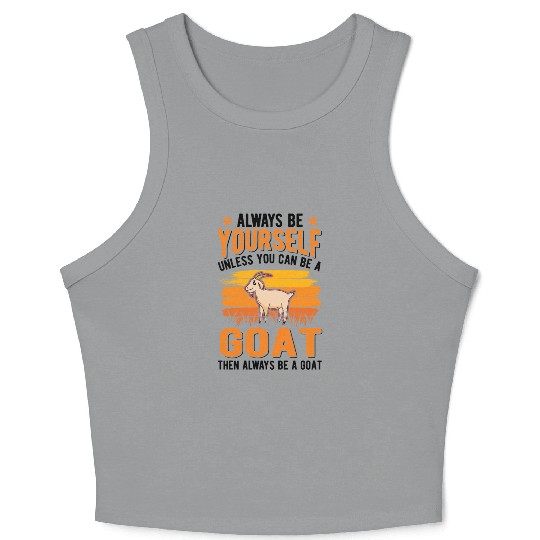 Goat Farmer Crop Tank Top