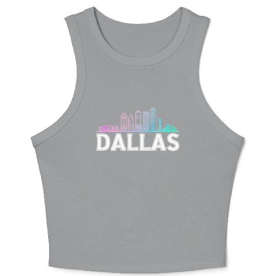 Dallas City Texas Dallas Crop Tank Top