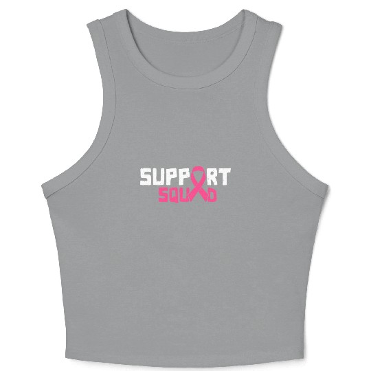 Support Squad - Beat Breast Cancer Crop Tank Top