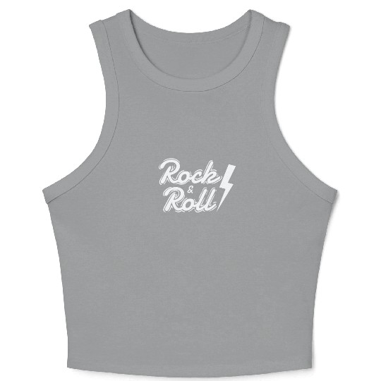 Rock & Roll Music Style Genre Guitar Rock Band Crop Tank Top