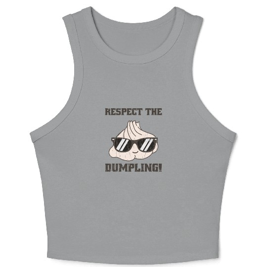 Respect the dumpling - japan Crop Tank Top