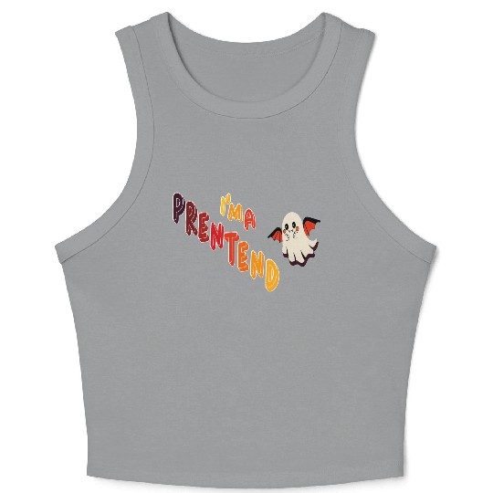 Crop Tank Top petend i'm a vampire ,Crop Tank Top halloween,horro