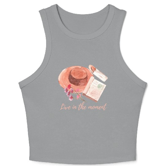 Live in the moment Crop Tank Top