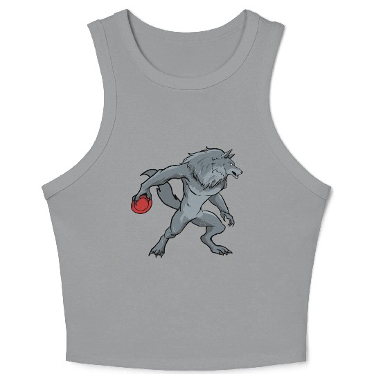 Disc Golf Werewolf Crop Tank Top