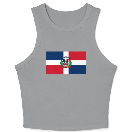 Dominican Republic flag phone case Crop Tank Top