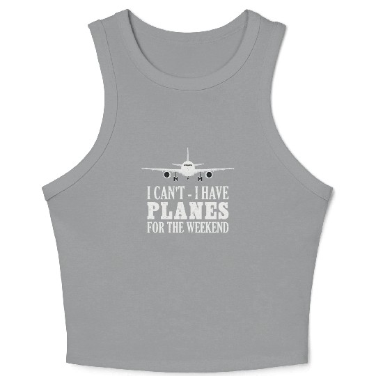 Airline Pilot Aviation Themed Pun For a Corporate Crop Tank Top