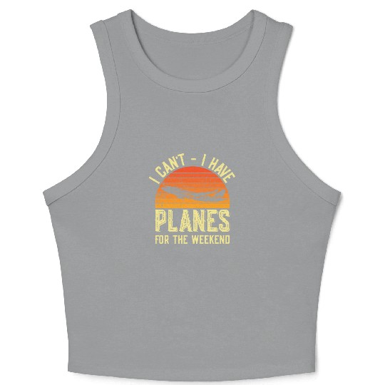 Airline Pilot Aviation Themed Pun Corporate Pilot Crop Tank Top