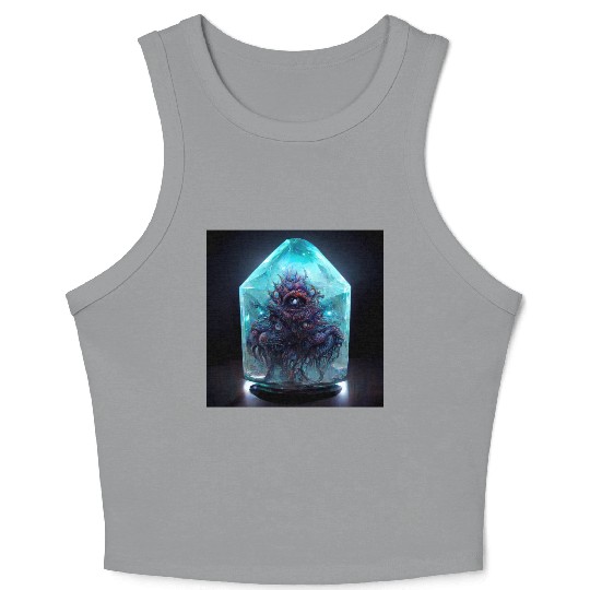 Lovecraft Cthulhu Art Variant Crop Tank Top