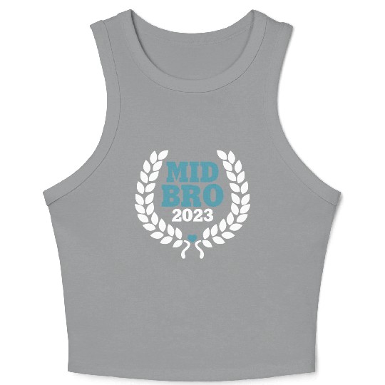 Mid Bro 2023 - Middle Brother Baby Birth Boy Crop Tank Top