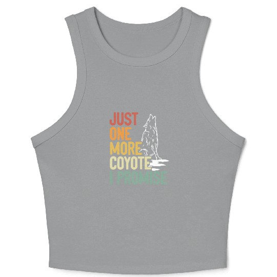 Coyote Trapping Coyote Hunting Yote Hunting Gift Crop Tank Top