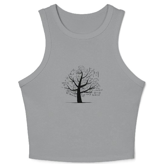 tree math formula Crop Tank Top