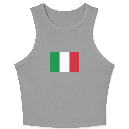 Official Italy Flag Italian Italia Country Pride Crop Tank Top