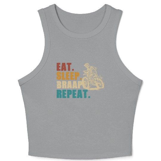 Motorcycle Sleep Braaap Crop Tank Top