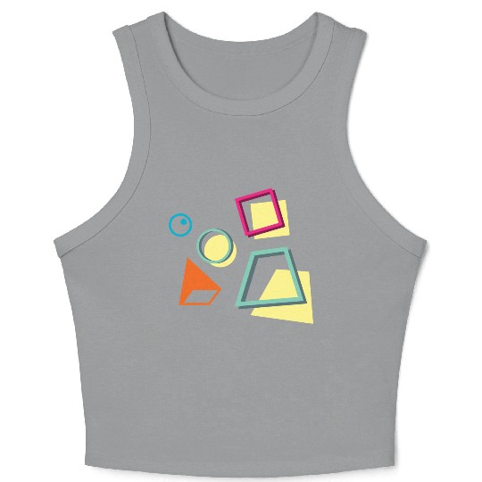 Abstract Shapes Crop Tank Top